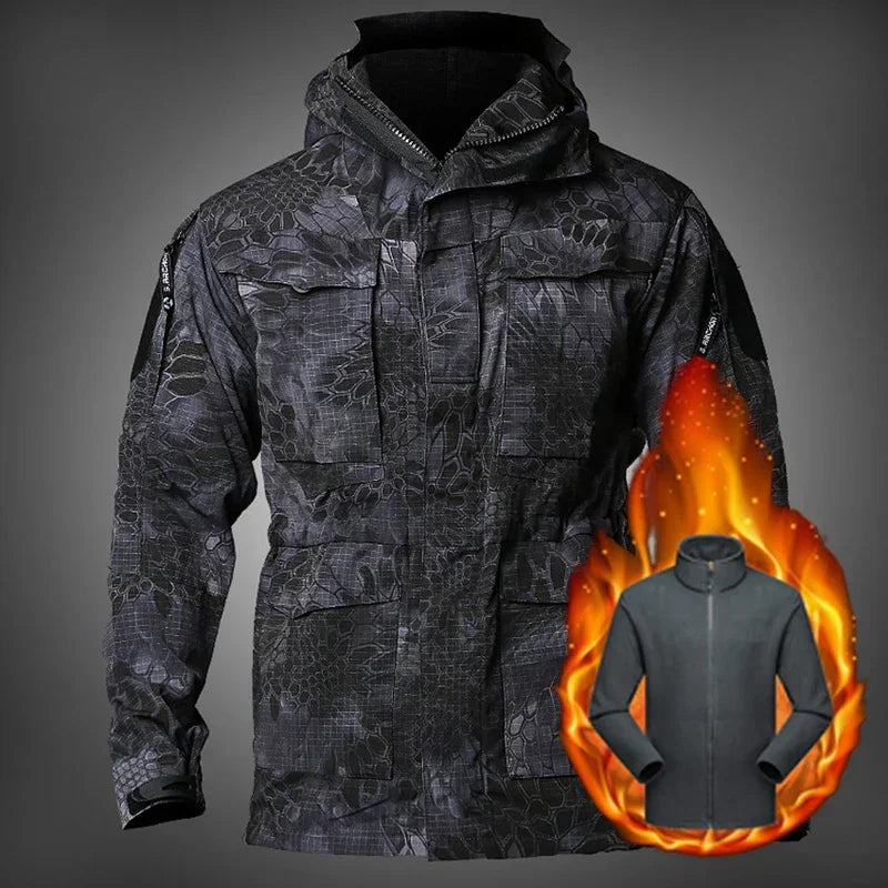 Veste M65 Tactique Militaire Homme – Hiver | Imperméable, Polaire, Chaude & Résistante - BLACKBEARD OUTDOOR INDUSTRIES