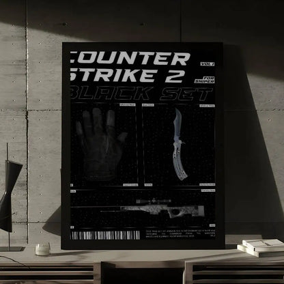 Poster Counter-Strike CS2 – Affiche Murale HD Gaming, Décoration Salon, Bureau & Chambre (Sans Cadre)