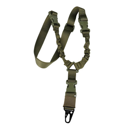 Sangle Tactique 3 Points Ajustable – Nylon Imperméable, Bungee Élastique | Fusil Airsoft & Chasse