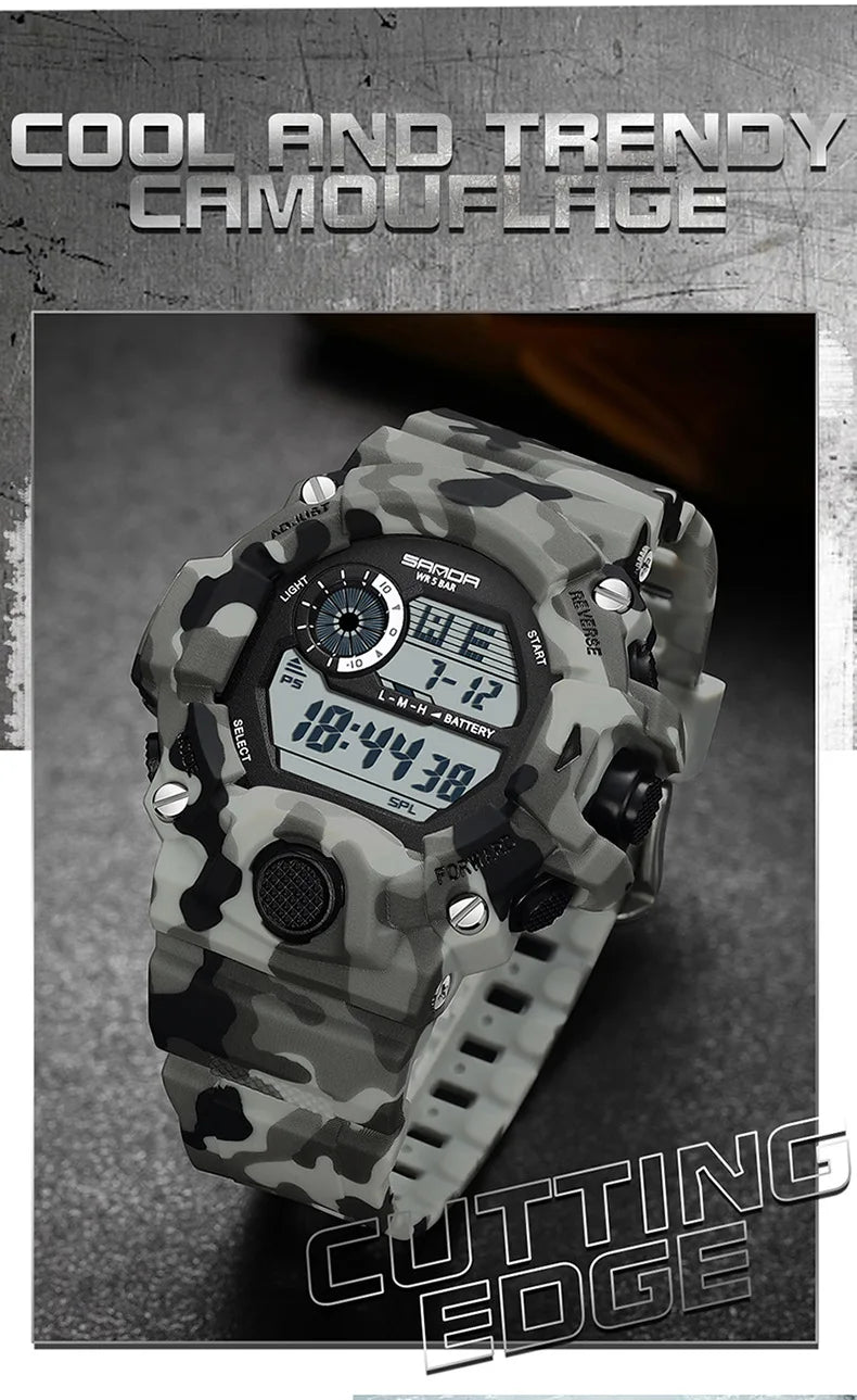 SANDA 2183 – Montre Électronique Homme - BLACKBEARD OUTDOOR INDUSTRIES