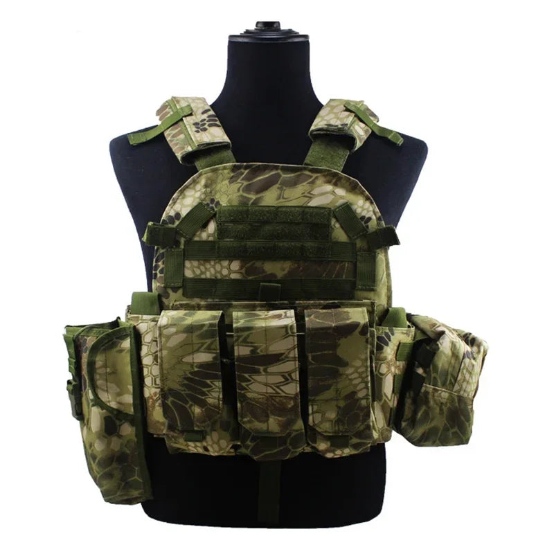 Gilet porte-plaques tactique 6094 MOLLE réglable