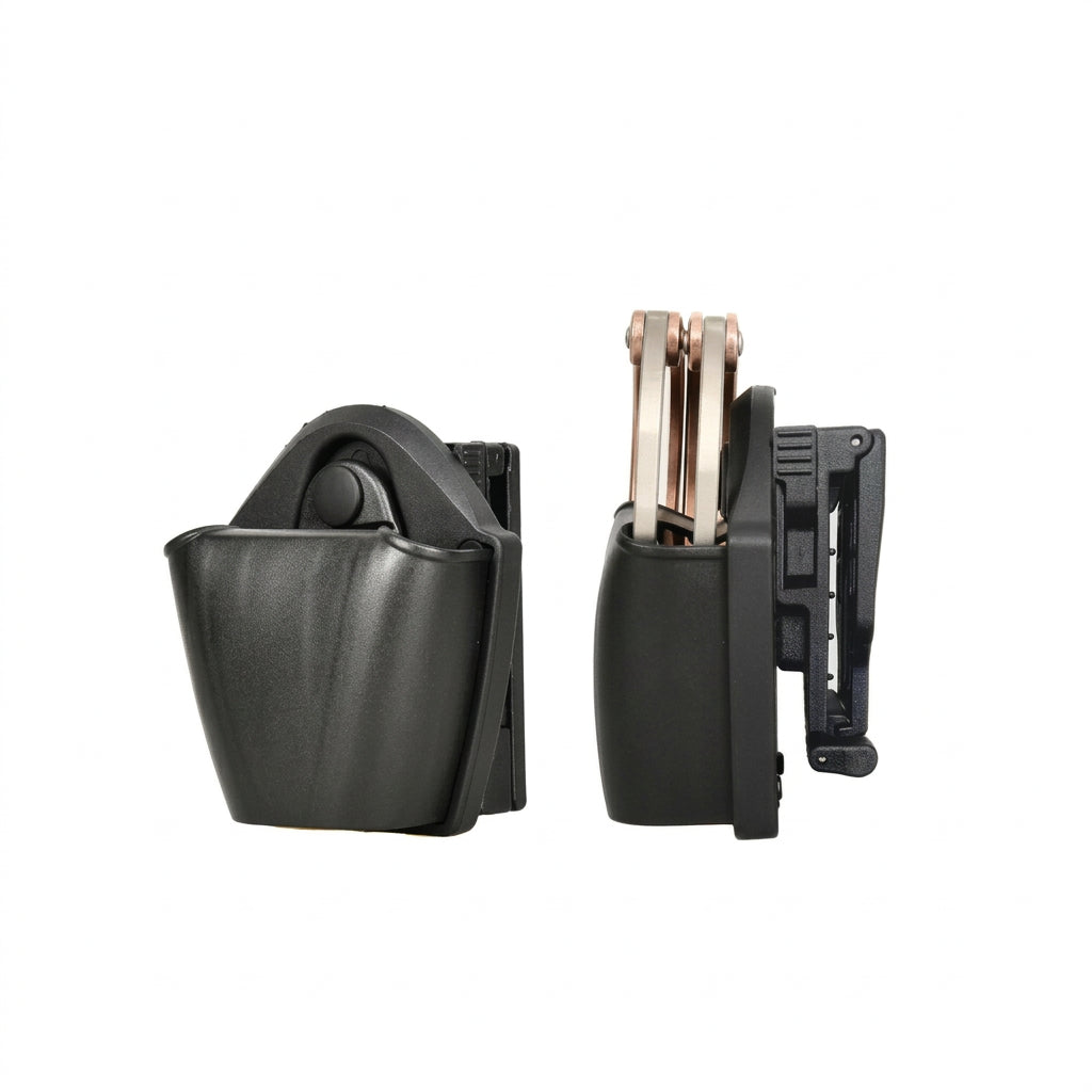 Étui porte-menottes rotatif 360° en nylon, ceinture ou gilet
