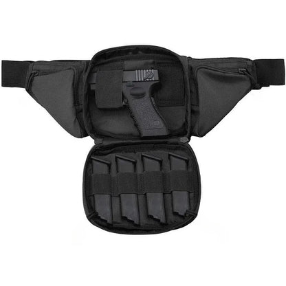 Sacoche banane tactique avec holster MOLLE - Port discret, porte-chargeurs intégrés, nylon résistant - BLACKBEARD OUTDOOR INDUSTRIES