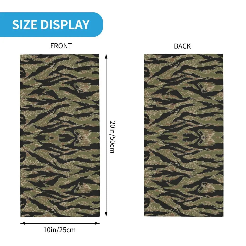 Tiger Stripe Camo – Bandeau Tour de Cou Hiver Multifonction pour Hommes et Femmes | Parfait pour Randonnée, Cyclisme, Sports Outdoor et Usage Quotidien - BLACKBEARD OUTDOOR INDUSTRIES