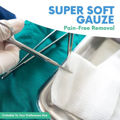 Bandages de Gaze Respirants - 4 Rouleaux - Fournitures de Premiers Secours Premium pour Aventuriers - Flexible - Bande de Pansement pour Soins des Plaies BLACKBEARD OUTDOOR INDUSTRIES