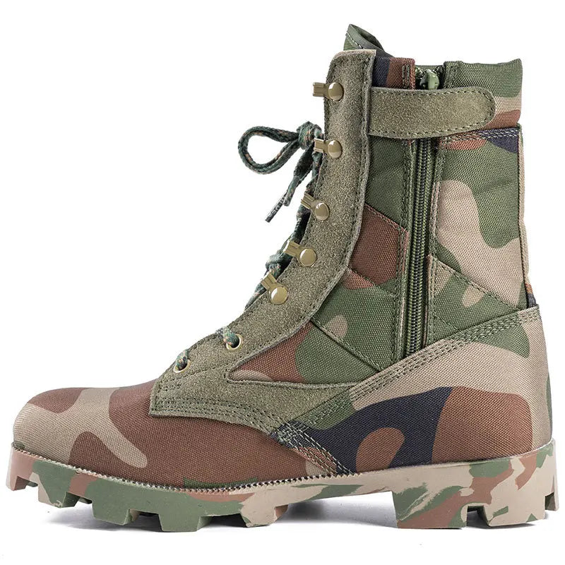 Bottes Tactiques Desert Boots Vertes - Imperméables, Tailles 37 à 48