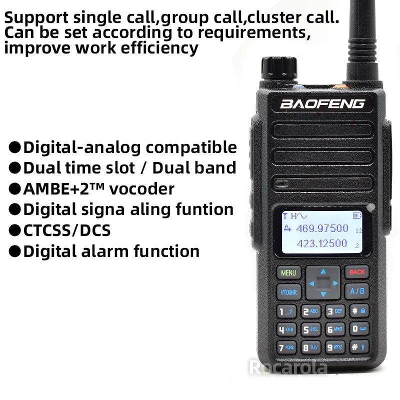 Talkie-Walkie Baofeng DR-1801UV - DMR Longue Portée Dual Band - BLACKBEARD OUTDOOR INDUSTRIES