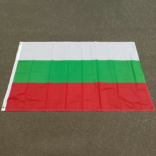 Drapeau National Bulgare – 90x150 cm – Polyester – Drapeau Europe EU – Blanc, Vert, Rouge – BG BGR Bulgarie BLACKBEARD OUTDOOR INDUSTRIES