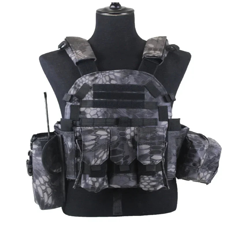 Gilet porte-plaques tactique 6094 MOLLE réglable
