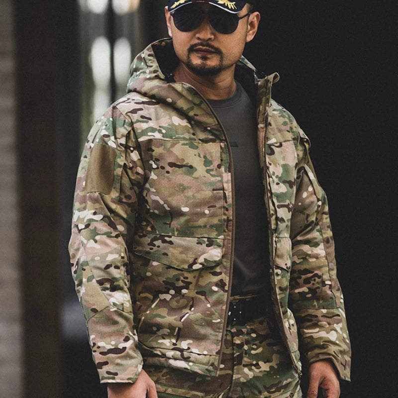 Veste M65 Tactique Chauffante pour Homme – Hiver, Coupe-Vent, Imperméable, Camouflage - BLACKBEARD OUTDOOR INDUSTRIES