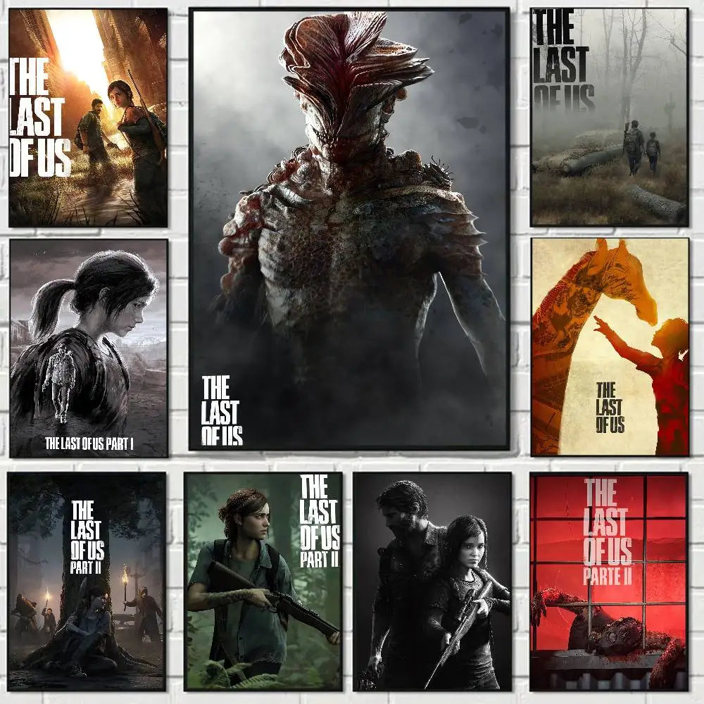 Poster The Last of Us Autocollant Imperméable – Décoration Murale Gaming | Style Esthétique, Sans Cadre | 10x15 à 50x70 cm