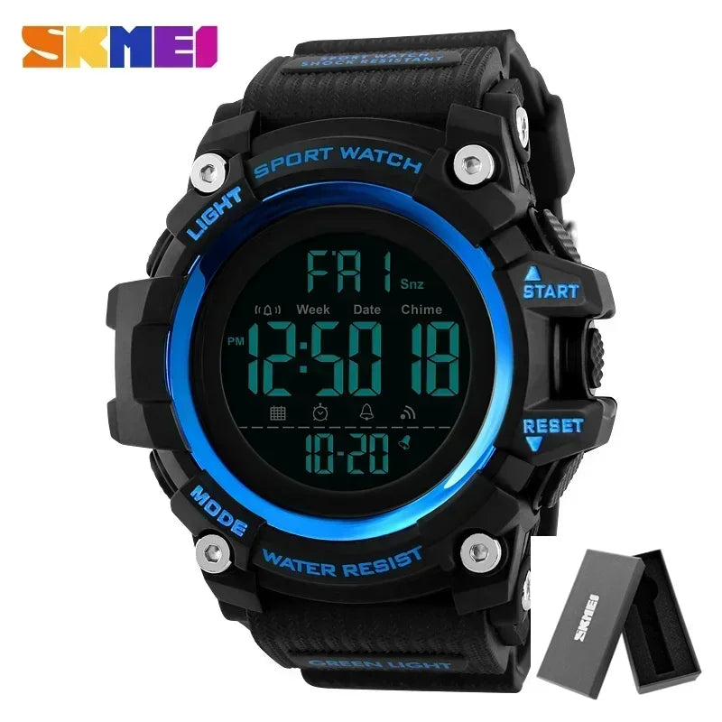 Montre Digitale Sport Homme SKMEI 1384 – Résistante et Multifonction - BLACKBEARD OUTDOOR INDUSTRIES