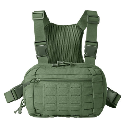 Sac de Poitrine Tactique avec Étui Pistolet – Pouch MOLLE EDC Utility Chest Rig - BLACKBEARD OUTDOOR INDUSTRIES