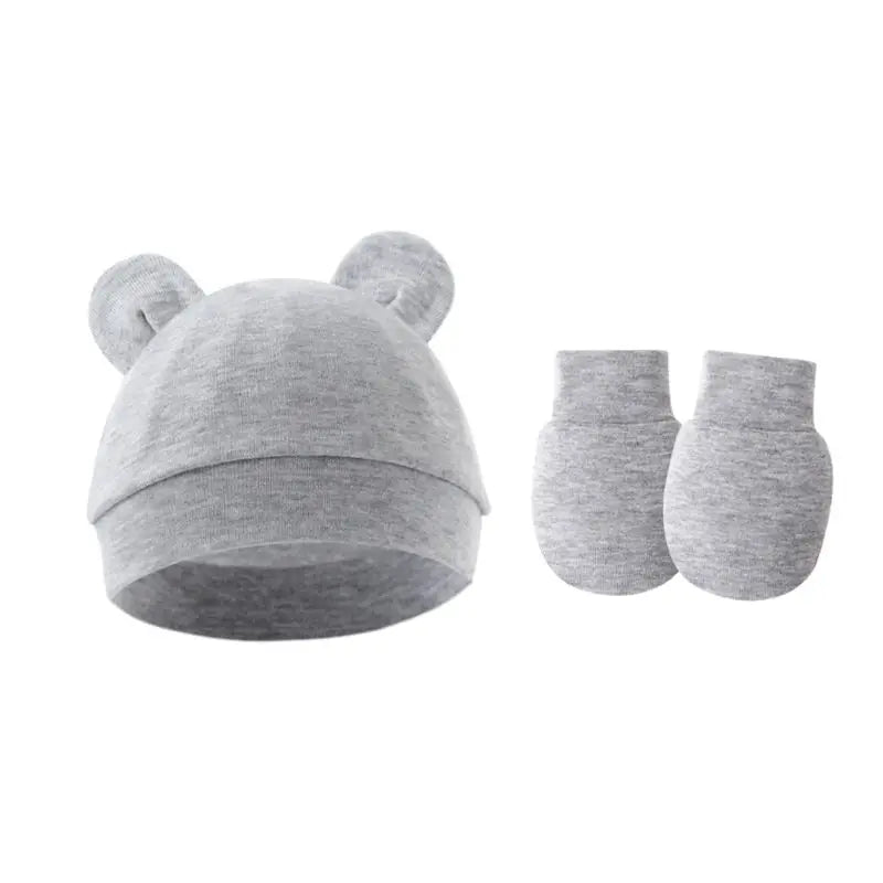 ensemble bonnet et gant coton pour enfants 1/3ans Ma boutique