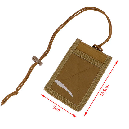 Porte-Carte ID Tactique Militaire MOLLE – Double Zip, Porte-Stylo, Tour de Cou - BLACKBEARD OUTDOOR INDUSTRIES