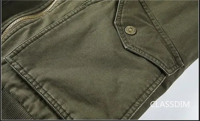 Veste Bomber Homme Hiver Chaude Parka Courte | Doublure Polaire | Coupe Slim | Taille jusqu’au 5XL - BLACKBEARD OUTDOOR INDUSTRIES