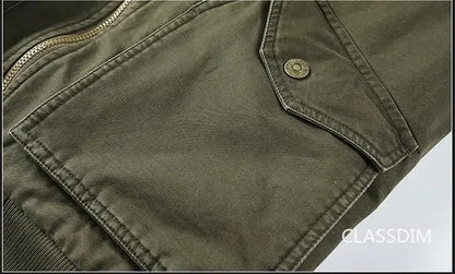 Veste Bomber Homme Hiver Chaude Parka Courte | Doublure Polaire | Coupe Slim | Taille jusqu’au 5XL - BLACKBEARD OUTDOOR INDUSTRIES