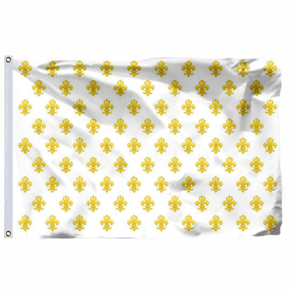 Drapeau France Royale – Bannière Napoléon III, Double Couture, Œillets Laiton