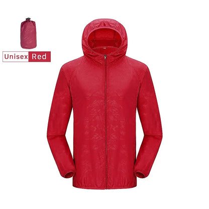Veste Imperméable Randonnée Légère Anti UV Outdoor