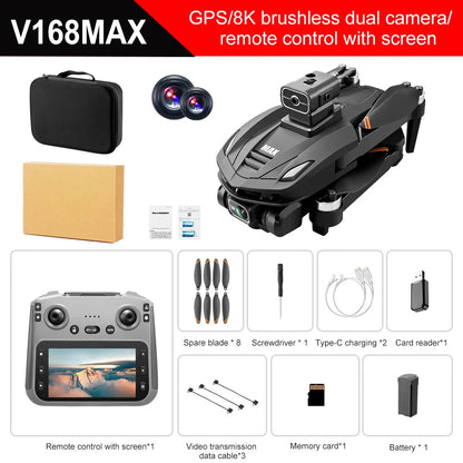 2025 V168 Pro MAX GPS Drone 8K Professional HD Camera 5G WIFI FPV 360° Ma boutique