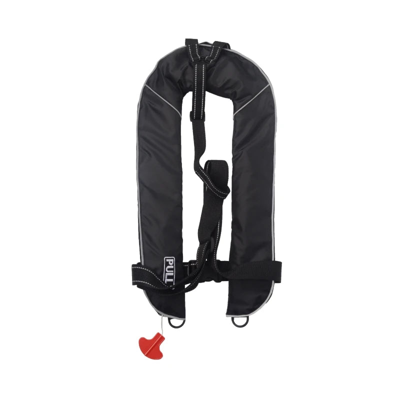 Gilet de Sauvetage Gonflable 150N Noir – Automatique ou Manuel – Certifié SOLAS EN396 - BLACKBEARD OUTDOOR INDUSTRIES