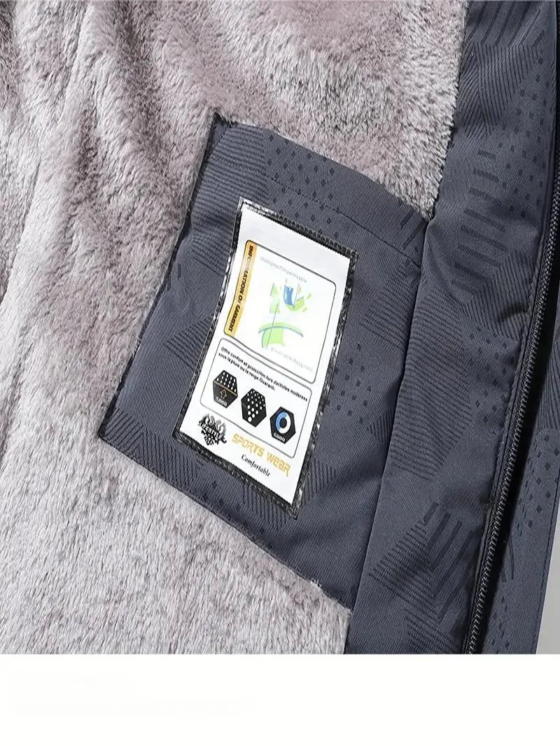 Veste d’Hiver Homme – Imperméable et Coupe-vent, avec Capuche Détachable, Doublure en Laine, Idéale pour Randonnée, Travail... BLACKBEARD OUTDOOR INDUSTRIES