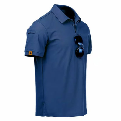 Polo Tactique Homme – T-shirt Respirant, Séchage Rapide, Idéal pour l'Été, Randonnée, Escalade et Loisirs en Plein Air - BLACKBEARD OUTDOOR INDUSTRIES