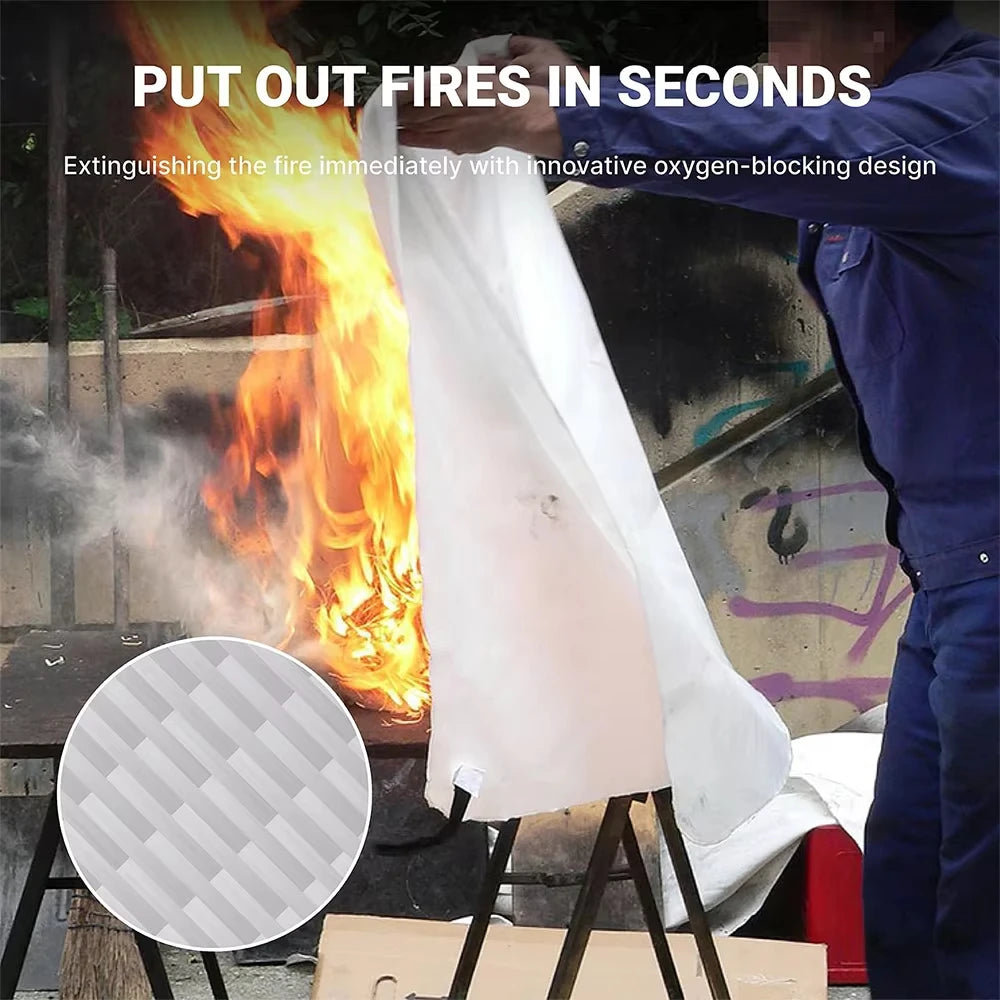 Couverture anti-feu en fibre de verre, 3 formats