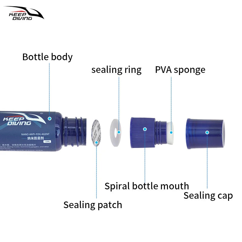 Nano Agent Anti-buée KEEP DIVING de 15 ml Ma boutique