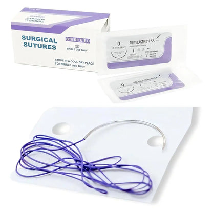 Fil de Suture Vétérinaire Stérile – Absorbable & Non Absorbable – Chats & Chiens – Vicryl, Catgut, Nylon, Soie 0 à 6-0