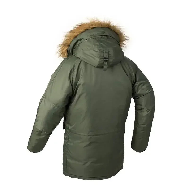 Parka homme longue à capuche pour l’hiver
