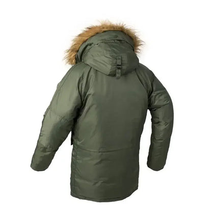 Parka homme longue à capuche pour l’hiver