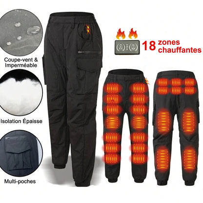 Pantalon chauffant USB homme – Hiver & outdoor