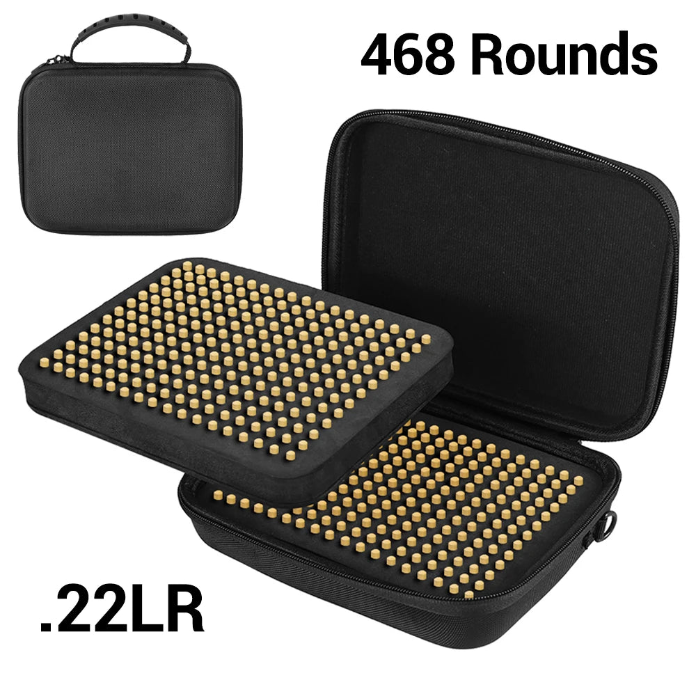 Boîte de Rangement pour Munitions .22LR / 9mm – Jusqu’à 468 Cartouches – Pochette Organiseur de Balles pour Pistolet et Fusil Ma boutique