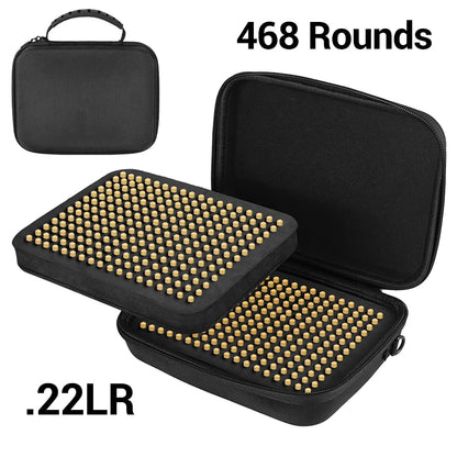 Boîte de Rangement pour Munitions .22LR / 9mm – Jusqu’à 468 Cartouches – Pochette Organiseur de Balles pour Pistolet et Fusil Ma boutique