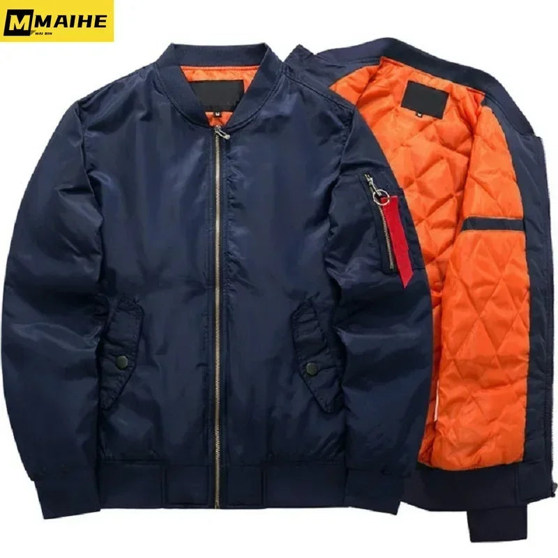 Veste Bomb MA1 Pilote Homme 2023 – Veste Baseball Épaissie Automne-Hiver, Coupe Casual et Militaire - BLACKBEARD OUTDOOR INDUSTRIES