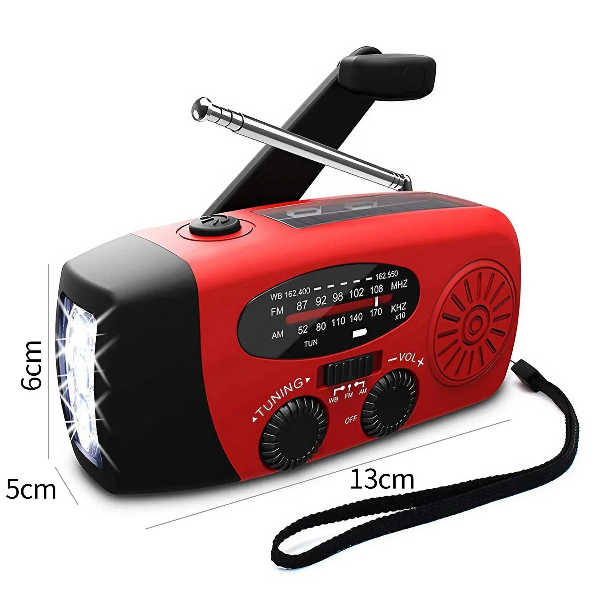 📻 Radio d’Urgence Solaire et Manuelle – STONEGO 3-en-1 avec Lampe Torche & Batterie 2000mAh Ma boutique