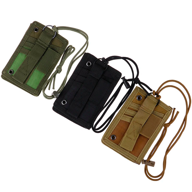 Porte-Carte ID Tactique Militaire MOLLE – Double Zip, Porte-Stylo, Tour de Cou - BLACKBEARD OUTDOOR INDUSTRIES