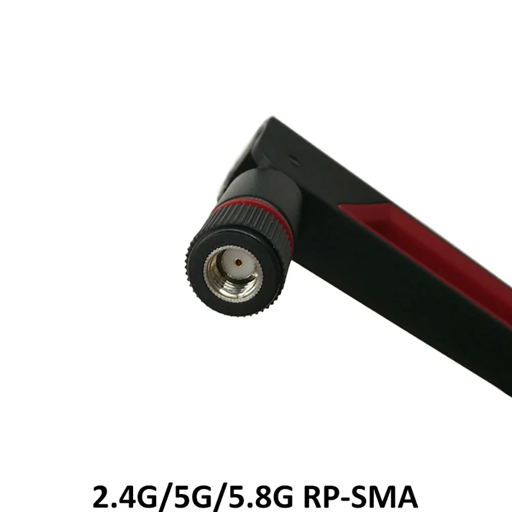 Antenne WiFi 10dBi Haute Performance | Double Bande 2.4Ghz / 5Ghz / 5.8Ghz | Connecteur RP-SMA ou SMA Male – 19.5 cm - BLACKBEARD OUTDOOR INDUSTRIES