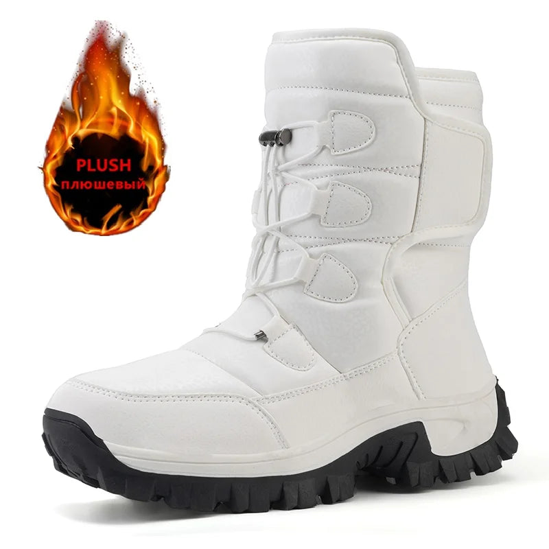 Bottines d’hiver femme fourrées à fermeture autoagrippante