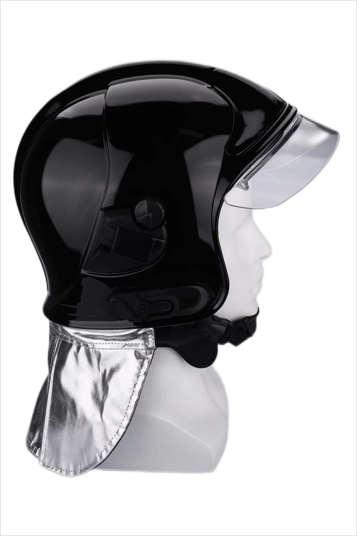 Casque de pompier type F1 – Noir, rouge ou jaune