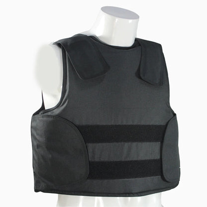 Gilet Pare-Balles Tactique NIJ IIIA — Protection Balistique Niveau 3A, Noir, Tailles S à XL
