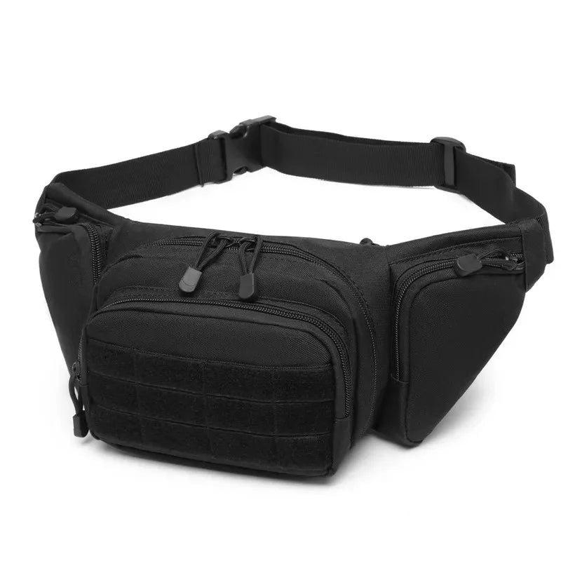 Sacoche banane tactique avec holster MOLLE - Port discret, porte-chargeurs intégrés, nylon résistant - BLACKBEARD OUTDOOR INDUSTRIES