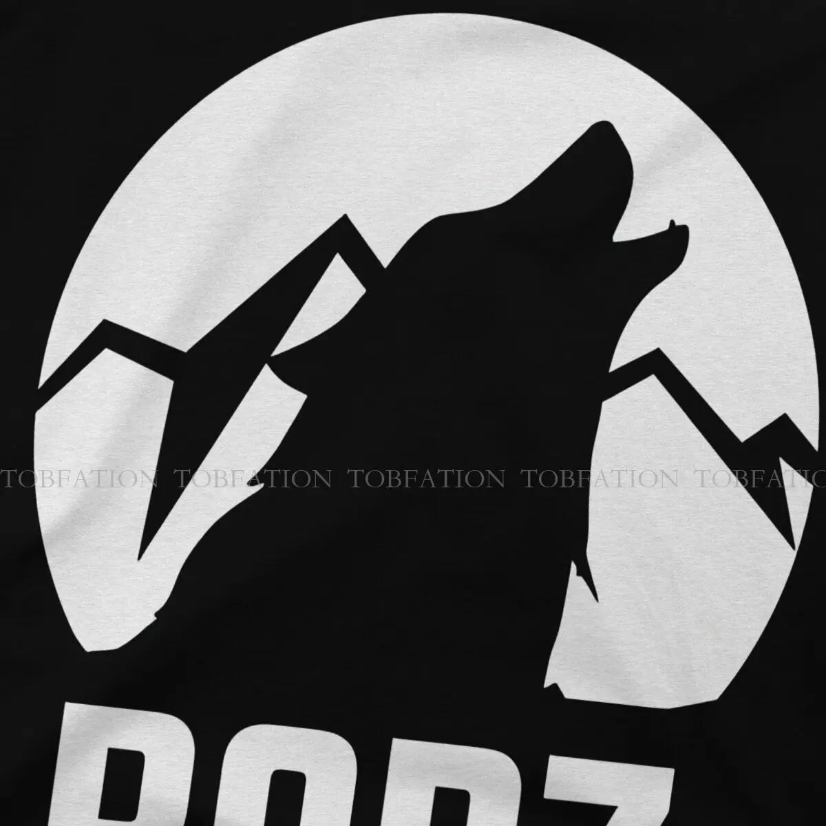 T-Shirt Coton Pur Borz Loup Tchétchène – Streetwear Harajuku, Col Rond | S à 6XL | 10 Coloris - BLACKBEARD OUTDOOR INDUSTRIES