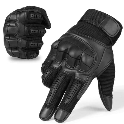 Gants Tactiques Plein Doigt JIUSUYI – Coque Caoutchouc Tactile Airsoft moto Combat