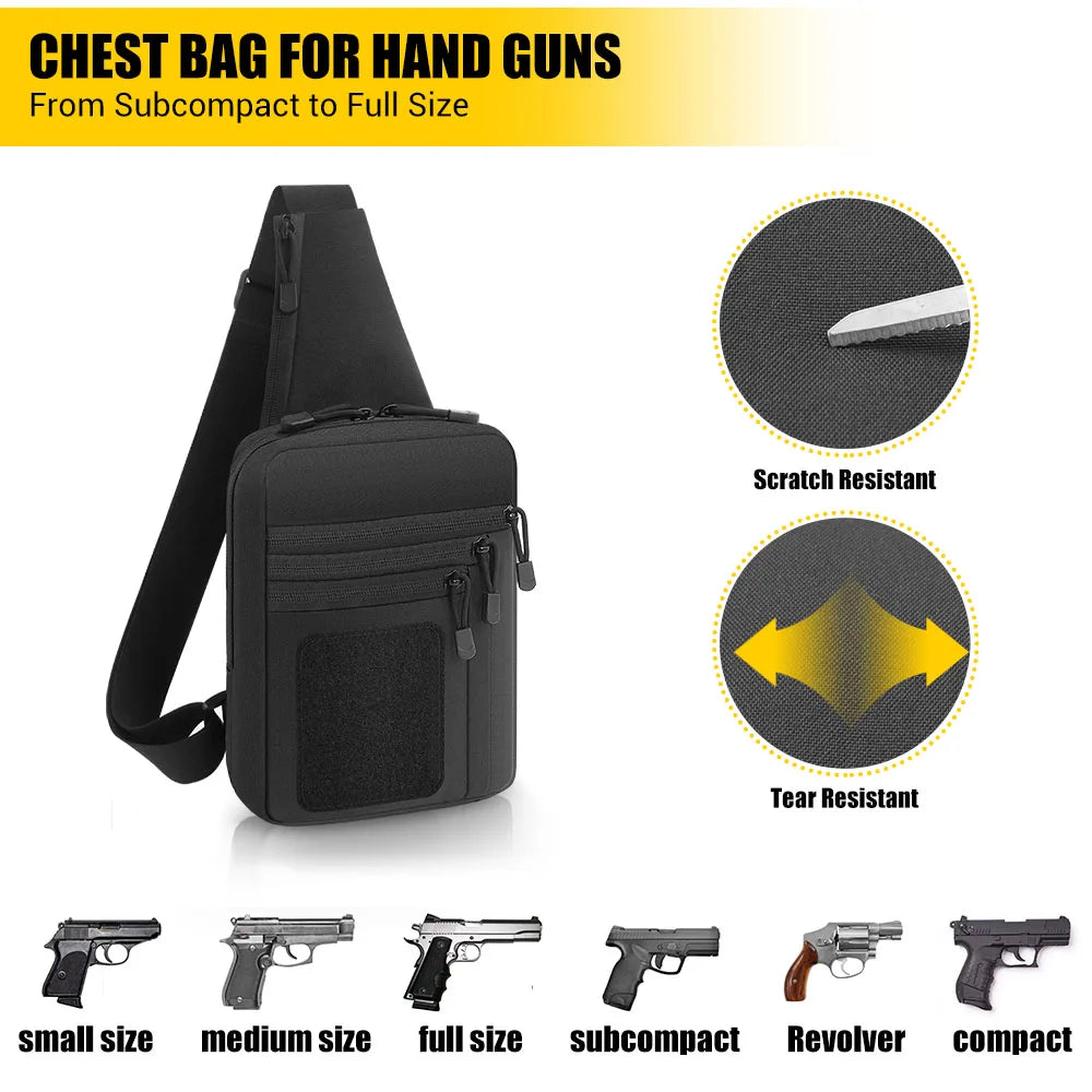 Sacoche holster pour arme de poing et accessoires