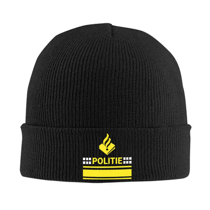 Bonnet Tricoté Police Néerlandaise POLITIE – Beanie Chaud Unisexe Hiver – Homme & Femme – 3 Coloris