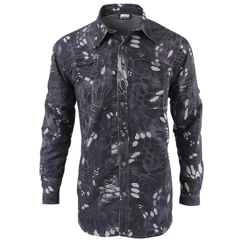 Veste Tactique Outdoor Femme – Haut Camouflage Respirant, Anti-UV, Séchage Rapide, Idéal pour la Randonnée et la Chasse - BLACKBEARD OUTDOOR INDUSTRIES