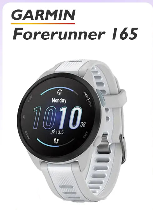 Montre GPS Garmin Forerunner 165 – AMOLED, Cardio, GPS, 11 Jours, Running & Cross-Training