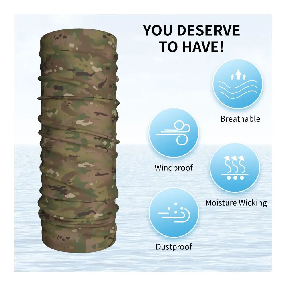 Tiger Stripe Camo – Bandeau Tour de Cou Hiver Multifonction pour Hommes et Femmes | Parfait pour Randonnée, Cyclisme, Sports Outdoor et Usage Quotidien - BLACKBEARD OUTDOOR INDUSTRIES